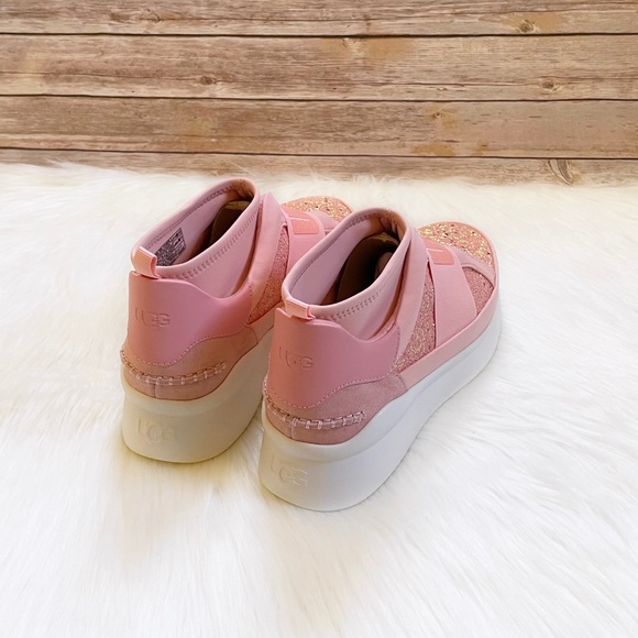 UGG Neutra Chunky Glitter Pink Glitter Sneakers - Picture 8 of 11